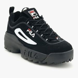 Fila Youth Disruptor 2 Black Chunky Sneakers Sz 4